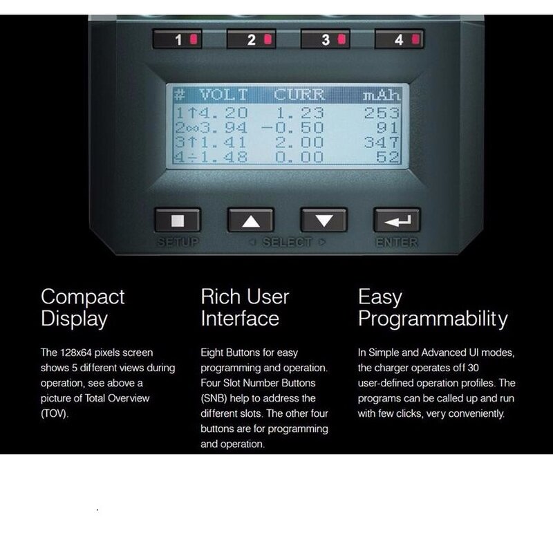 SKYRC MC3000-Analizador de cargador de batería UNIVERSAL, dos ventiladores por aplicación para IPHONE/ANDROID, Original y genuino