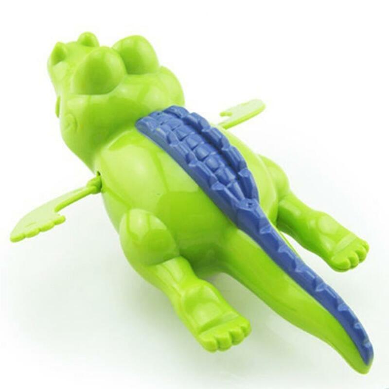 Criativo bebê crianças tempo de banho wind-up mergulhador crocodilo piscina brinquedo
