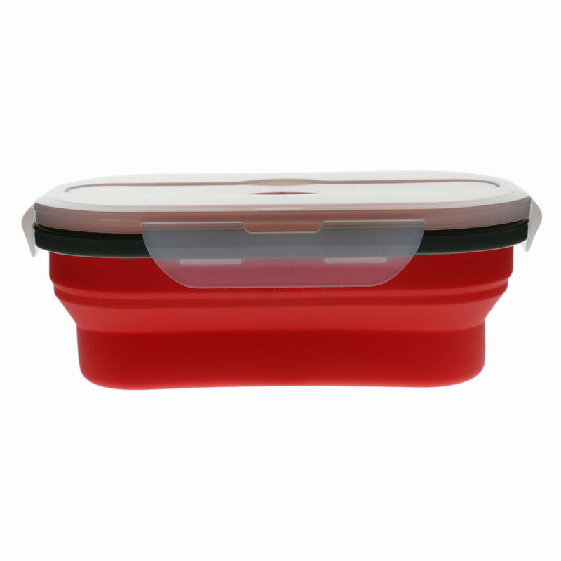 Kitchen Silicone Collapsible Non-Stick Food Storage Lunch Box Container, comfortable feel, easy to clean, easy to receive.