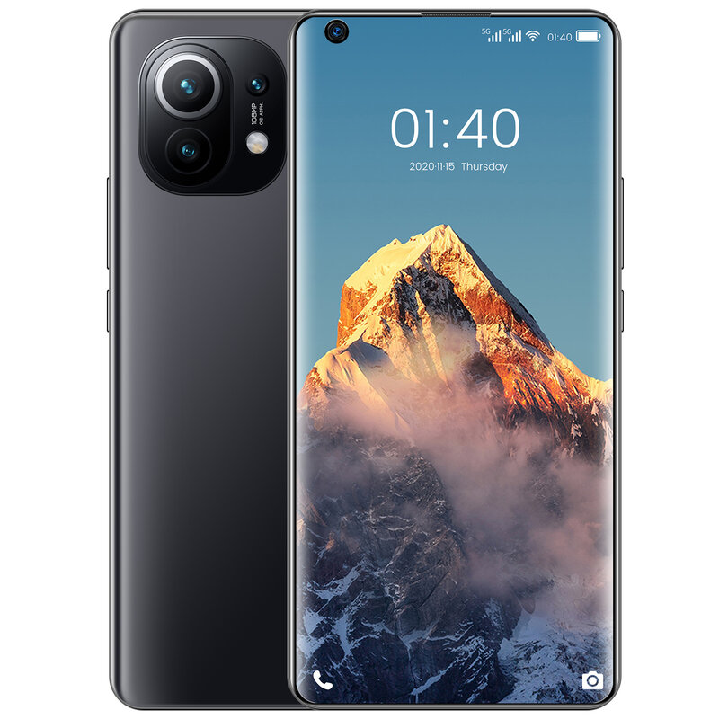 Xiao m11 pro versão global 7.3 "snapdragon 865 smartphones 64mp câmera quad traseira 16gb + 512gb android 11.0 telefone em estoque