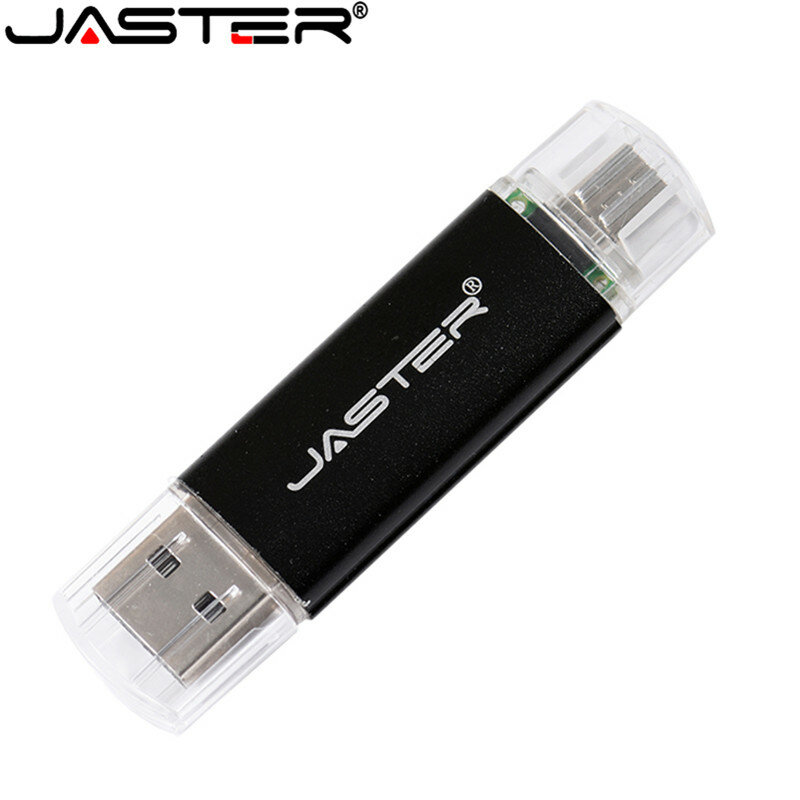 JASTER Metal USB Flash Drives OTG Pen Drive 4GB 8GB 16GB 32GB 64GB 128GB Dual pendrive for android Smartphone/Tablet