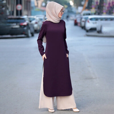 Арабская мусульманская одежда, женская одежда, длинная мусульманская средняя Женская одежда, официальный костюм с брюками
