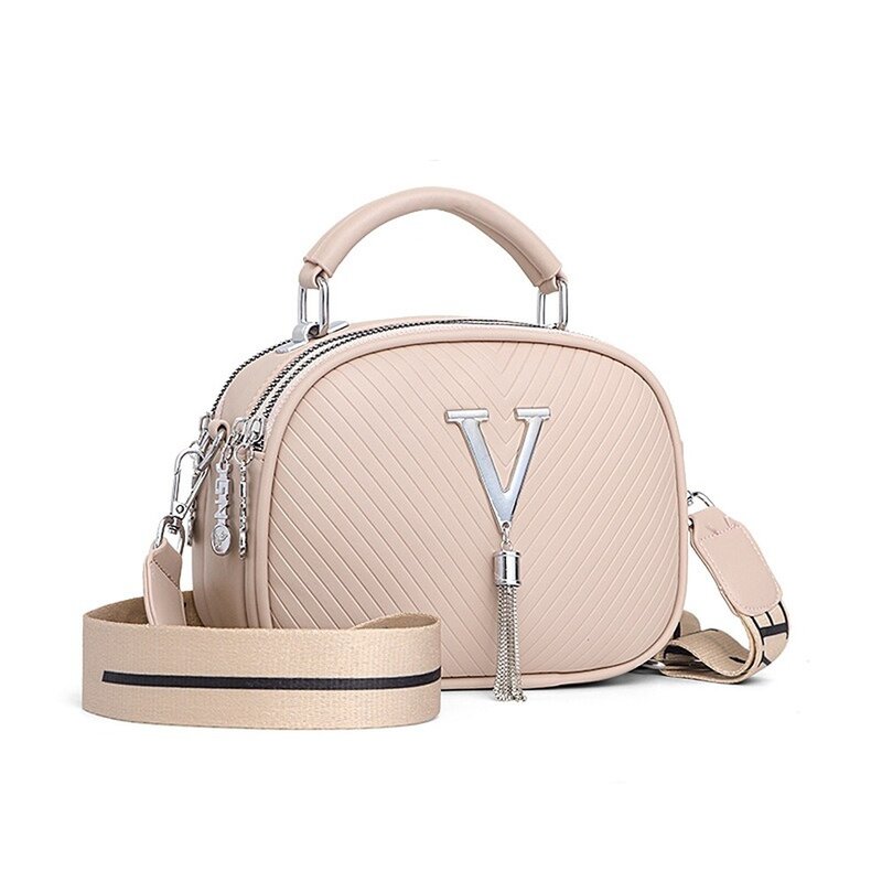 2022 New Women Fashion V Letters Designer Bag Luxury Handbags High Quality Pu Lady Shoulder Crossbody Bag Messenger Bag Girl Bag