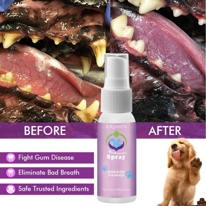 10ML Pet Oral Cleaner szczoteczka do zębów dla psa pasta do zębów Spray czyszczenie usta odświeżacz czyste zęby oddech źle naturalnie tablica tatar