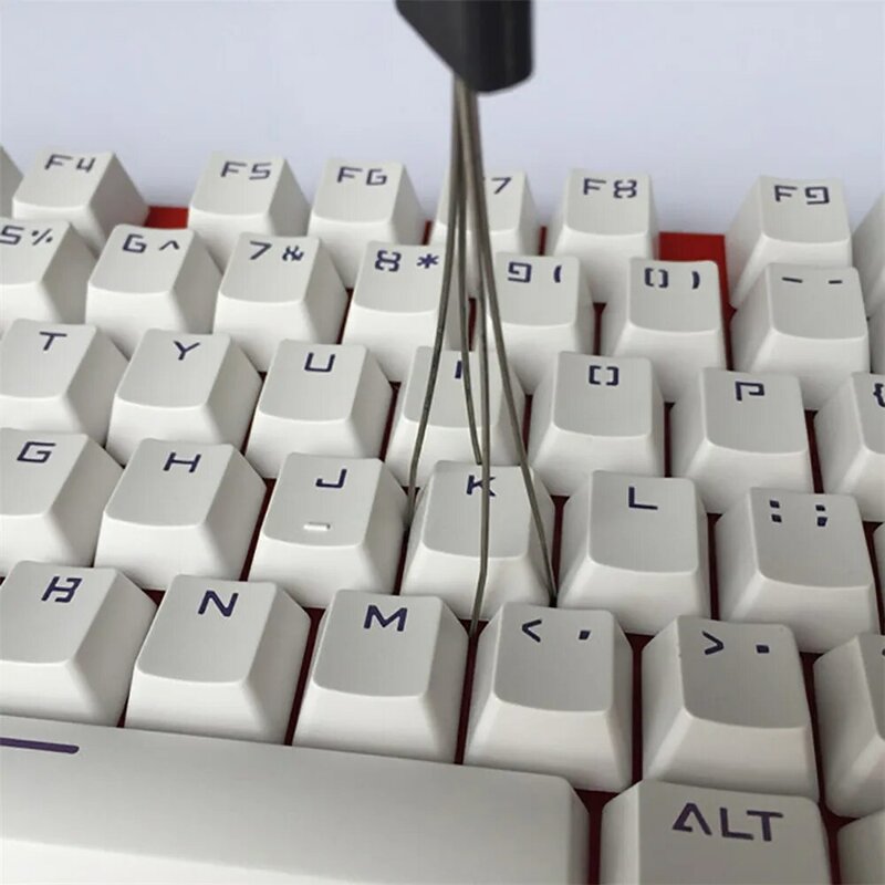 10PC przydatna klawiatura Keycap ściągacz Remover rozładowywanie stalowe urządzenia do oczyszczania klawiatura rozrusznik klawiatura odkurzacz pomoc
