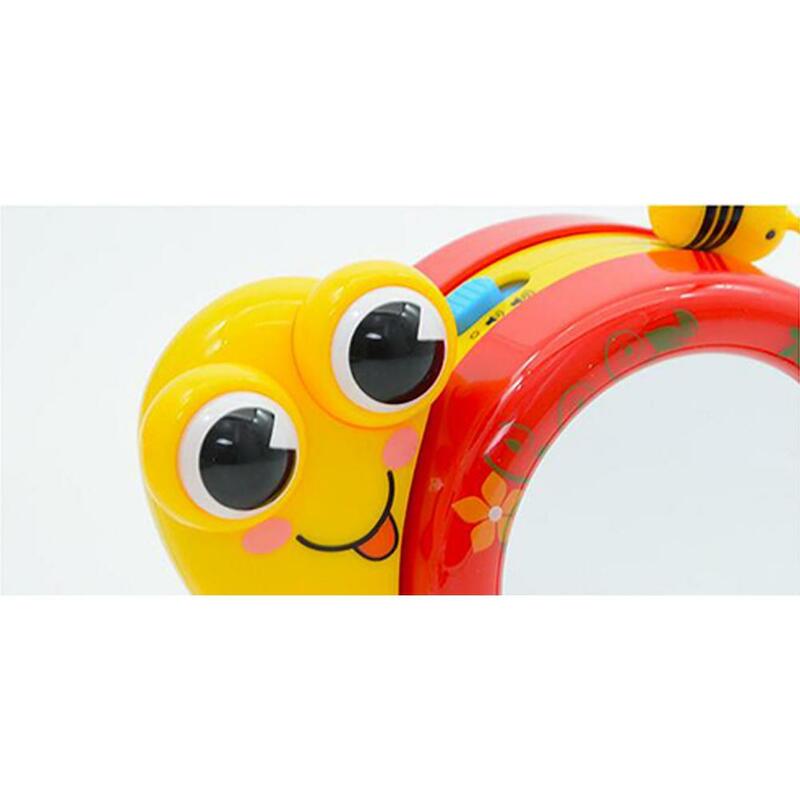 어린이를위한 달팽이 장난감을 따라 Kuulee 크롤링 1-3 세 촉각 장난감 촉각 어린이 조기 교육 아기 크롤링 전기 완구