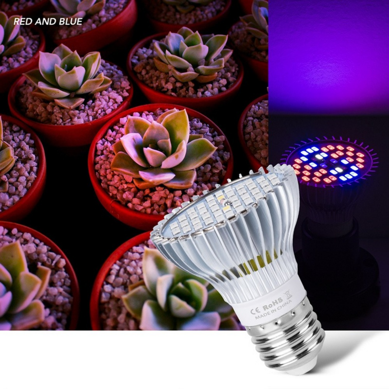 E27 Led Volledige Spectrum Plant Groeien Licht Lamp Zaailing Kas Groei Lamp Waterdicht En Warmteafvoer 40/78/120/150 Leds