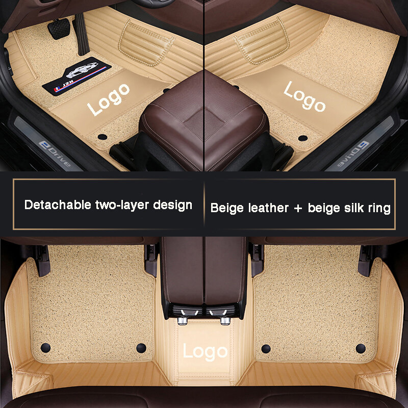 High-end Customizable full surround car floor mat for TOYOTA Highlander Ⅱ/Ⅲ (7seat) car interior car accessories