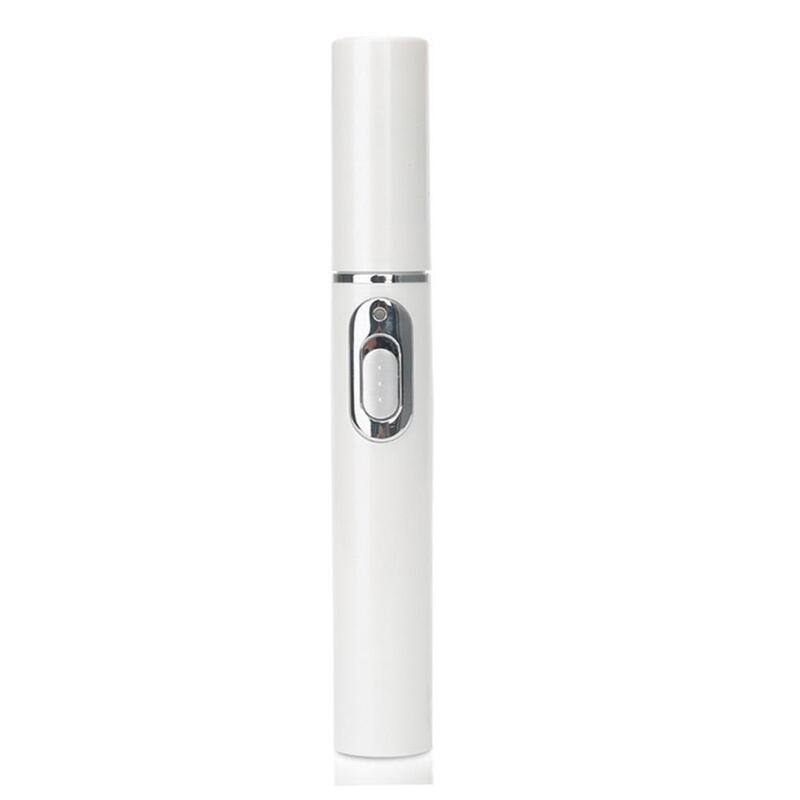 Caneta pointer portátil para remoção de acne, dispositivo durável de remoção de cicatriz com luz azul, caneta para tratamento, relaxamento de massagem
