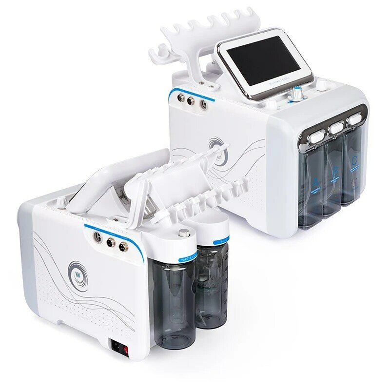 Portable 6 In1 Hydro H2-O2 Oxygen Water Dermabrasion Skin Lifting Spa Facial Skin Deep Cleansing Machine