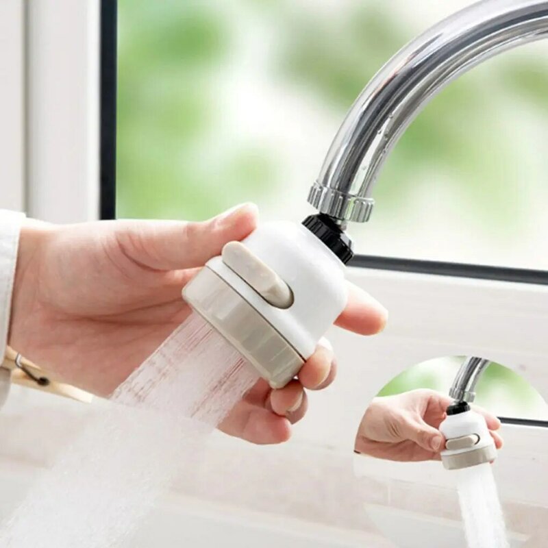 3 Modes Faucet Flexible Water Saving Filter Sprayer Nozzle 360 degree Rotate Diffuser Faucet