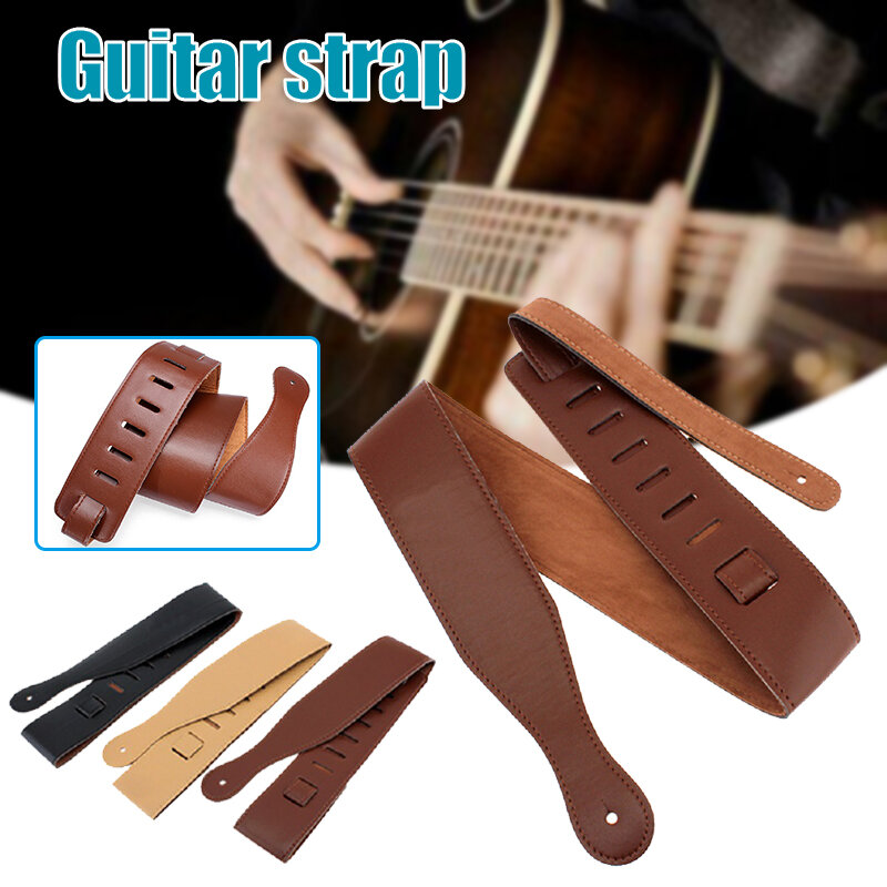 Adjustable Guitar Strap Durable Portable Long Lasting Portable Comfortable for Electric Guitar Bass Folk Guitar