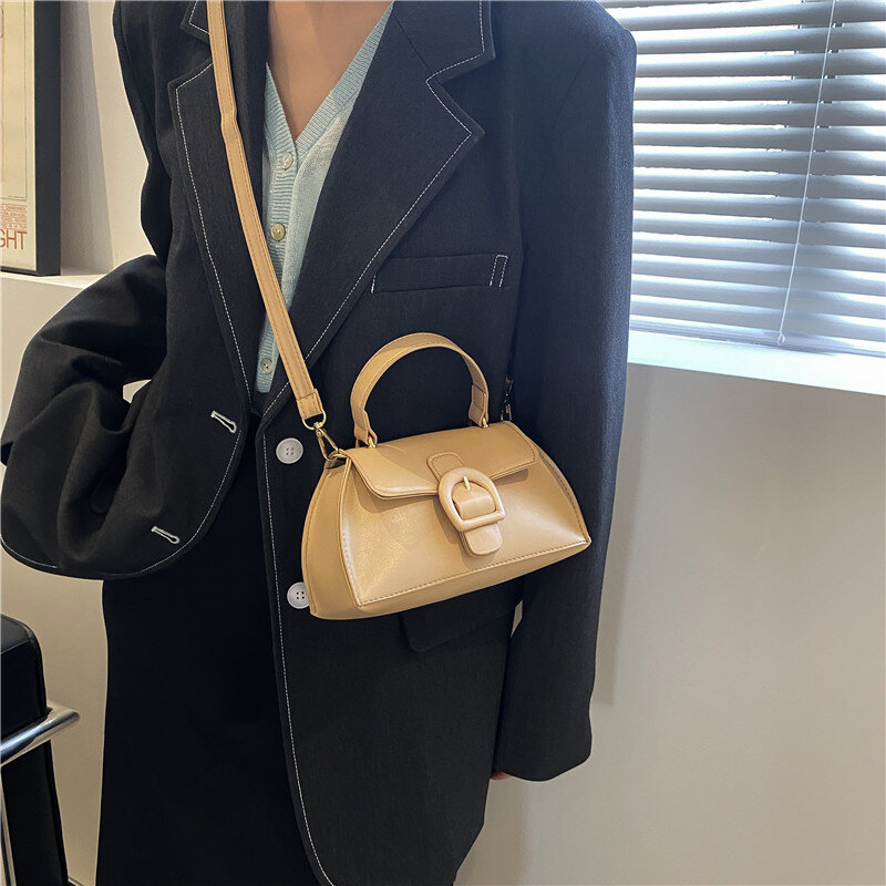 Женская модная сумка-мессенджер с магнитной пряжкой для свиданий, покупок, портативная маленькая квадратная сумка, простая повседневная су...