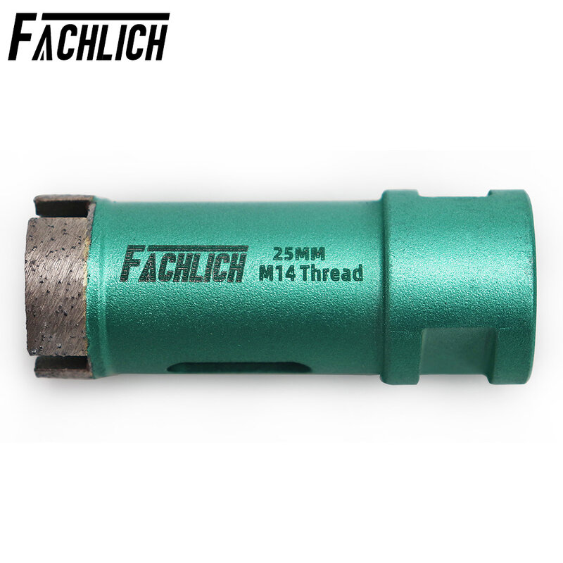 Fachlich-용접 다이아몬드 드릴링 코어 비트 2 개/pk 직경 25mm, 습식 드릴 비트, 구멍 톱 드릴링 대리석, 화강암 M14 스레드