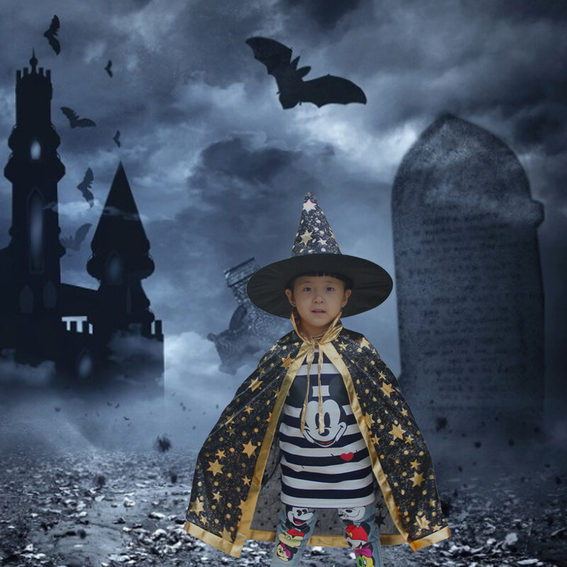 Fantasia de halloween, de alta qualidade, bruxa, para meninos e meninas,  carnaval, cosplay, vestido de vampiro, roupa de desempenho infantil, festa