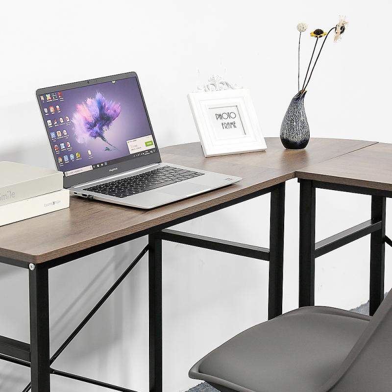 Meja Tulis Kayu Komputer Meja Belajar Sederhana Modern Meja Lipat Gaya Industri untuk Meja Notebook Kantor Rumah