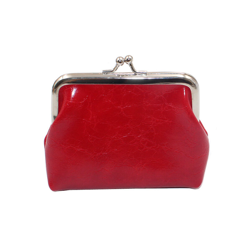 Portamonete da donna in pelle Mini portafoglio in pelle da donna Design Vintage porta carte di cera ad olio portafoglio per rossetto femminile portafoglio portamonete