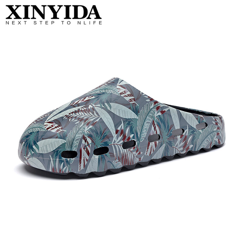 YZY – sandales de plage respirantes à enfiler pour hommes et femmes, sandales d'été légères, de grande taille 35-46, inspirées des feuilles unisexes
