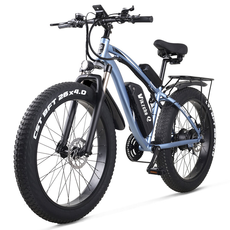 전기 자전거 1000W 48V17Ah 리튬 배터리 26 인치 4.0 지방 타이어 산악 자전거 눈 전자 자전거 Shimano 21 속도 ebike