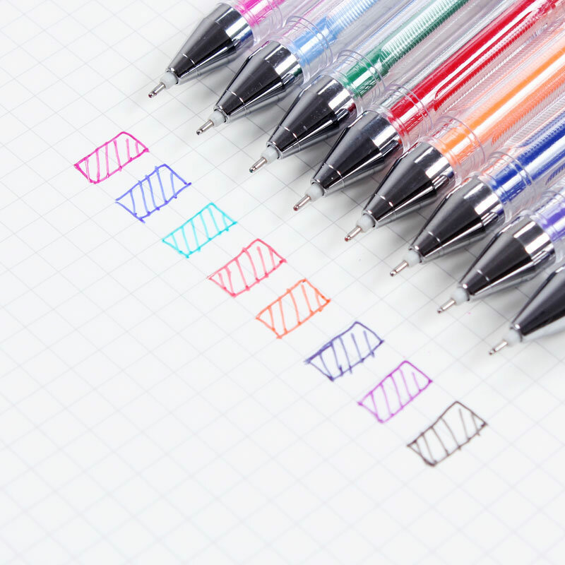 8 개/대 0.5mm 지울 수있는 펜 다채로운 8 개의 색깔 창조적 인 지울 수있는 젤 펜 그리기 공구 쓰기 공구 학교 사무실 문구 용품