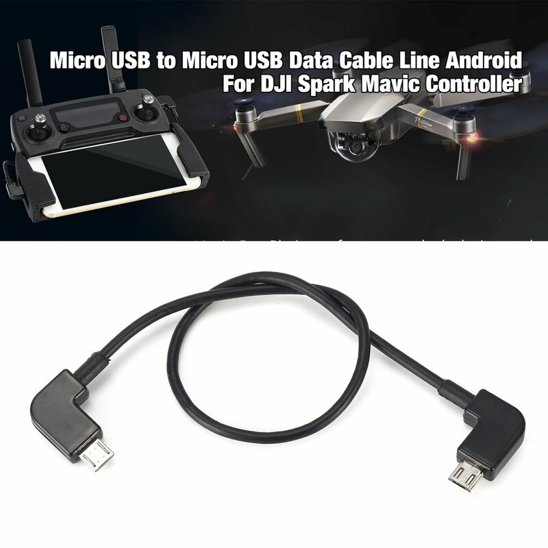 Cabo de dados para dji faísca/mavic pro/controle de ar micro usb para iluminação/tipo c/micro usb adaptador linha para iphone para almofada