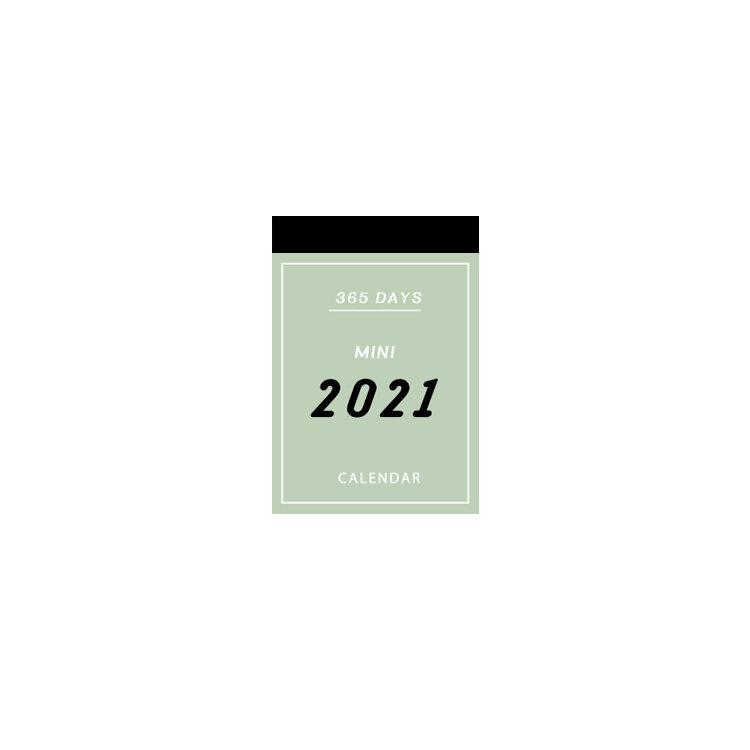 2021 데스크 캘린더 작은 미니 데스크탑 캘린더 빈티지 스타일 월간 달력 선물 다채로운 홈 오피스 장식