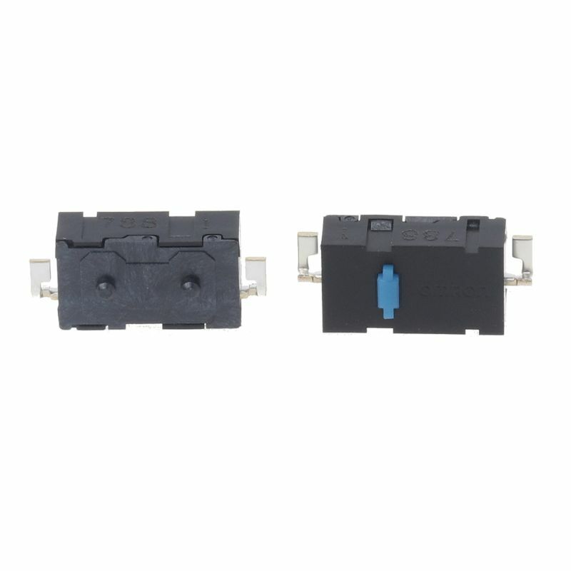 2 pçs original mouse micro interruptor botão do mouse azul dot botão lateral para qualquer lugar mx m905 g502 g900 zip m3gd