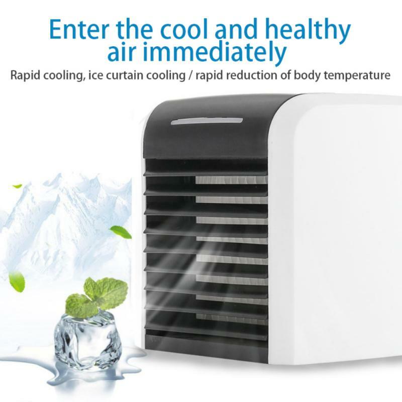 Household Multifunctional Humidifier Purifier USB Desktop Air Conditioner Portable Air Cooler With 2 Wind Modes For Home Office