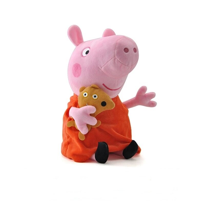 Peluches originales de los personajes de Peppa Pig, juguetes de figuras por 4 unidades de animales de peluche, familia de Peppa Pig y George
