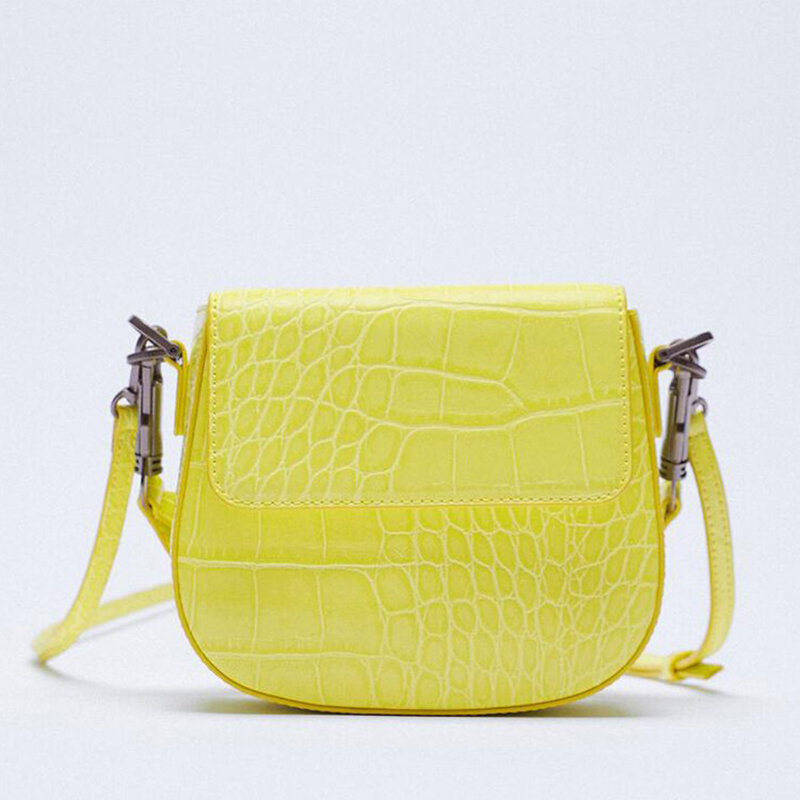 حقائب التمساح للنساء 2021 العلامات التجارية موضة التمساح نمط المرأة حقيبة الكتف حقائب كروسبودي صغيرة مخلب المحفظة