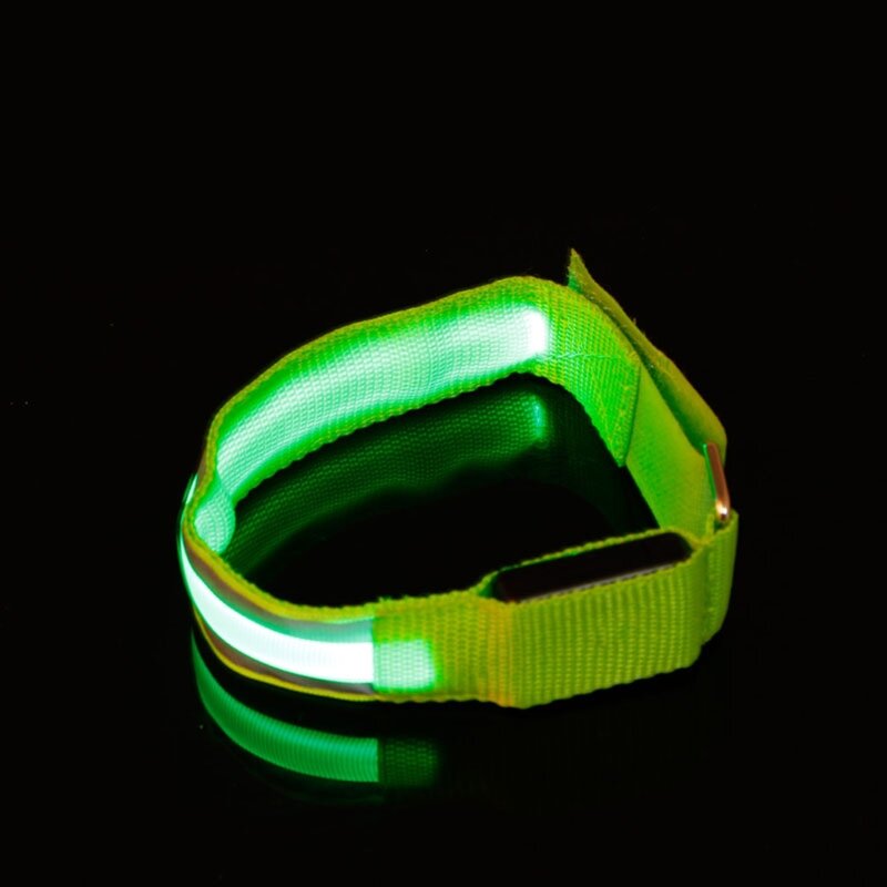 Brassard lumineux réfléchissant LED, ceinture de sécurité pour le cyclisme de nuit, livraison directe