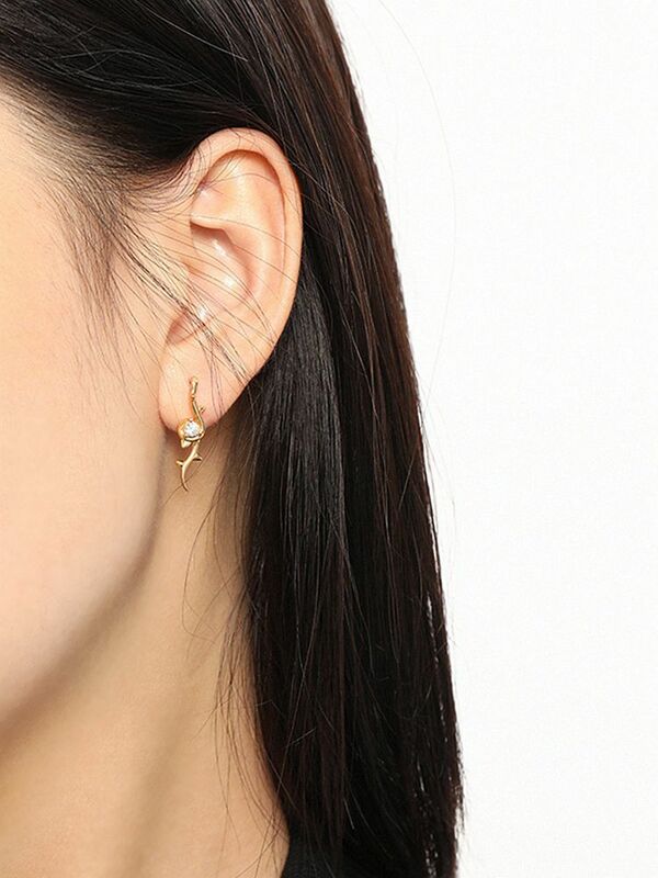 S'STEEL – boucles d'oreilles à clous en argent Sterling 925 pour femmes, bijoux fins en Zircon, accessoires de déclaration Punk