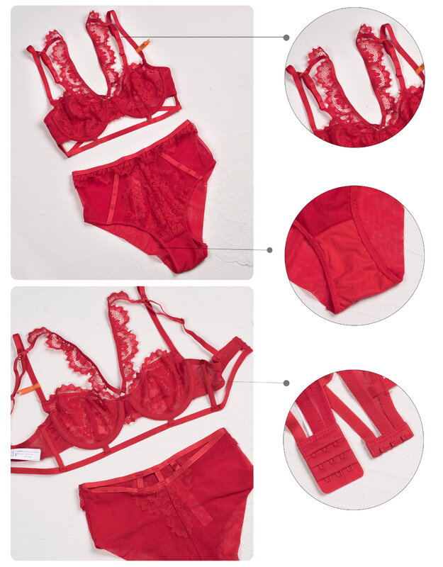 Vrouwen Sexy Kant Bras Voor Vrouwen Push Up Vrouwen Verzameld Met Stalen Ring Lingerie Set Verleiding Vrouwen Ondergoed Sexy Lingerie