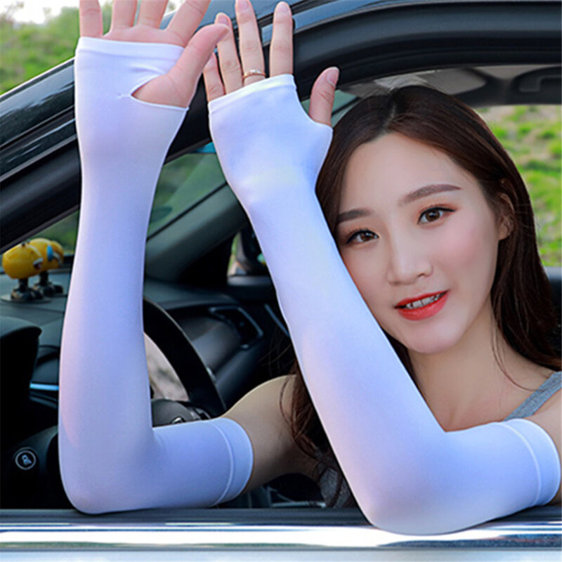 2021New Arm Sleeves Summer Sun UV Protection Ice Cool Cycling Running Fishing Climbing Driving Arm Cover Men Women Drop Shipping