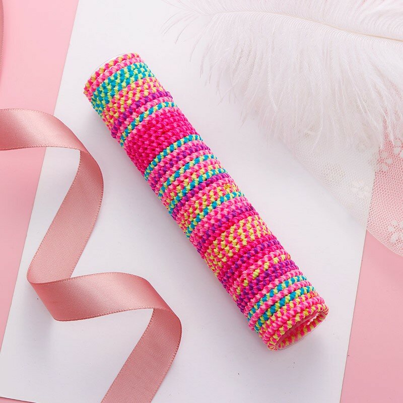 50 Uds colorido accesorios para el cabello niñas de bandas de goma cabello elástico bandas de goma para el cabello diadema infantil decoración de lazos para el cabello