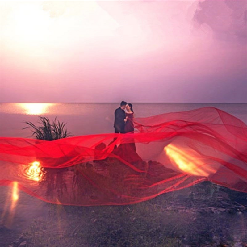 Youlapan V84 diy手作りオーガンジー素材の服生地写真の背景の布結婚式ベール任意のサイズスーパーロング5メートル