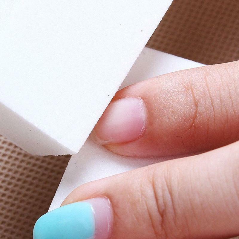 Bloque de limado de uñas blanco, miniesponja para limar uñas blancas, bloque de pulido acrílico, herramienta de manicura y arte de uñas