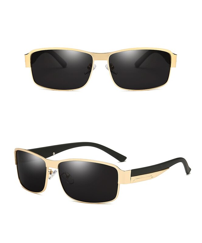 Óculos de sol polarizado clássico, óculos masculino de marca de designer para direção, armação quadrada, óculos uv400, 2021