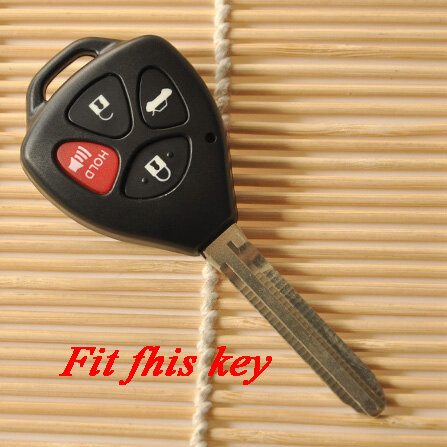 Силиконовый чехол для автомобильного ключа с 4 кнопками для toyota Hilux Vitz Camry Highlander Land Cruiser Pardo