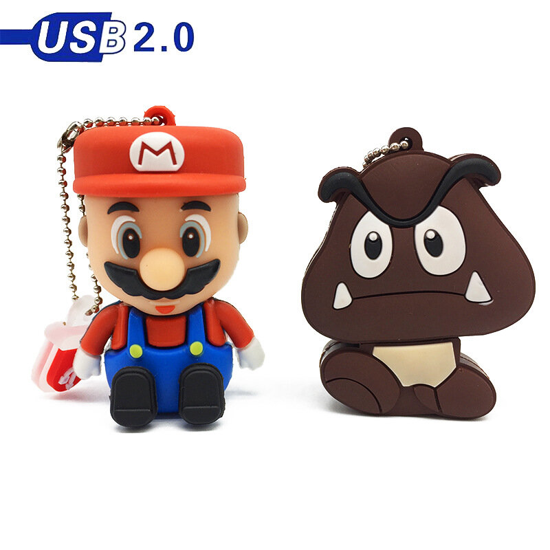 Super Mario mushroom cute usb flash drive gift 8g game lovers gadget custom cartoon penfunny creative     stick