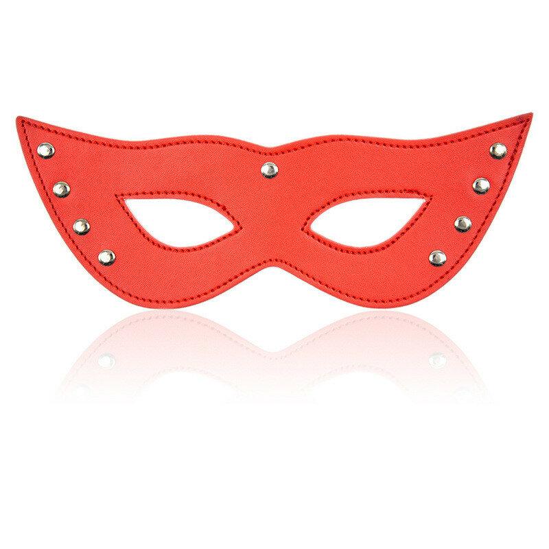 Фетиш-маска из искусственной кожи 3 вида цветов, Фетиш-маска, флирт, секс-игры для взрослых, Эротические товары, бондаж, БДСМ, секс-маска для п...