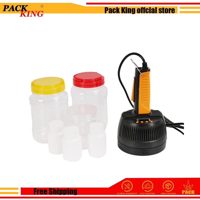 Máquina de sellado de inducción electromagnética manual sellador de botella tapón de vidrio plástico 20-100mm papel de aluminio envío gratis