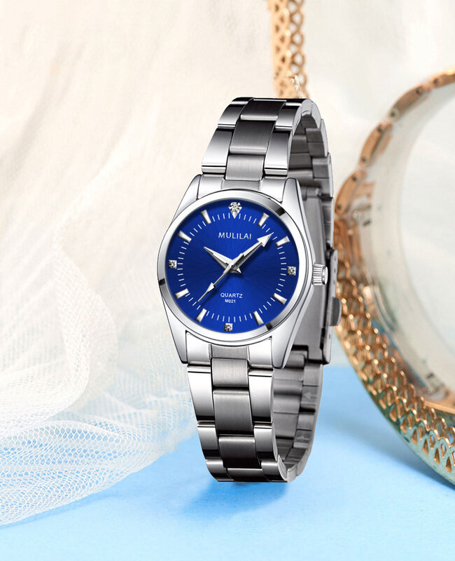 Qualidade pequena moda feminina relógios de luxo aço inoxidável senhoras relógios de pulso diamante feminino pulseira relógio presentes para mulher