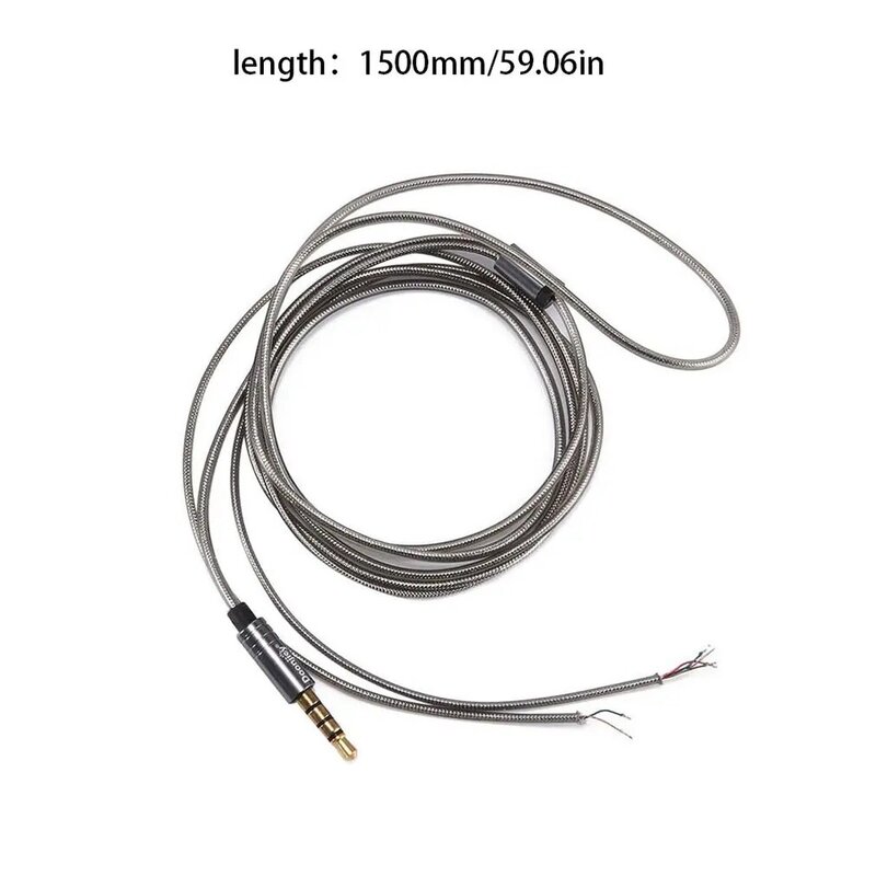 Hifi Oortelefoon Kabel 3.5Mm Jack Koptelefoon Hoofdtelefoon Audio Kabel Reparatie Vervanging Koord Draad Hifi Oortelefoon Kabel