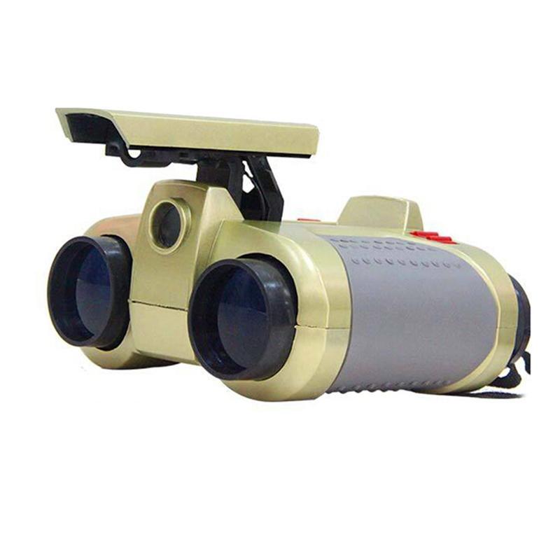 12x6x13cm Creative Children Binoculars Outdoor Binoculars with Lamp Night Vision