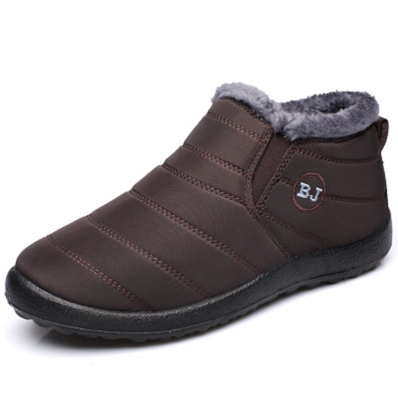 Botas de neve de inverno botas de neve de inverno de pelúcia moda mans calçado quente à prova dshoes água