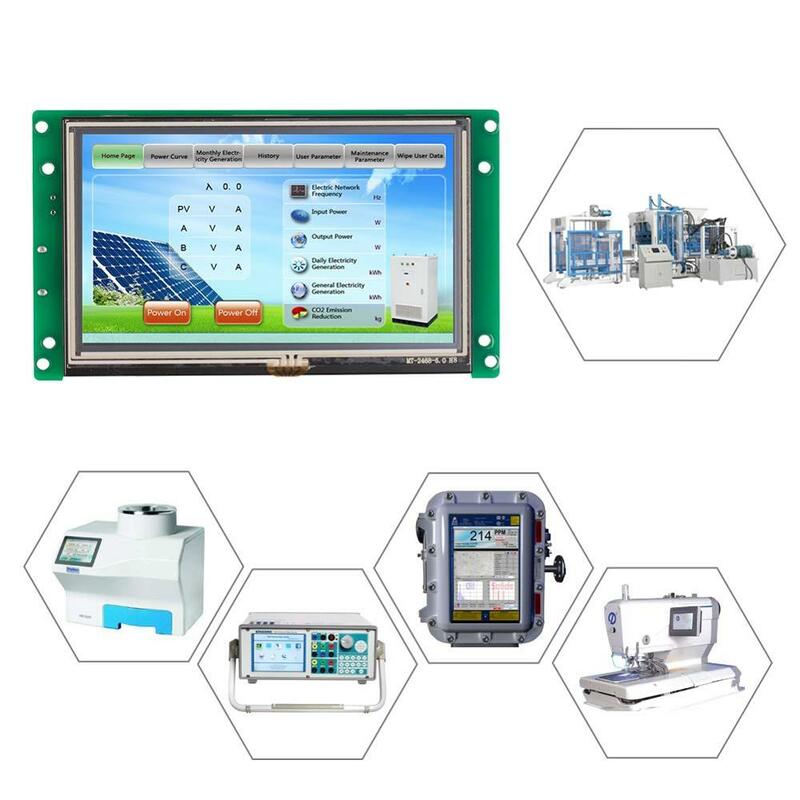 STONE 7.0 Inch HMI TFT LCD Module LCD Touch Screen Display with RS232/RS485/TTL