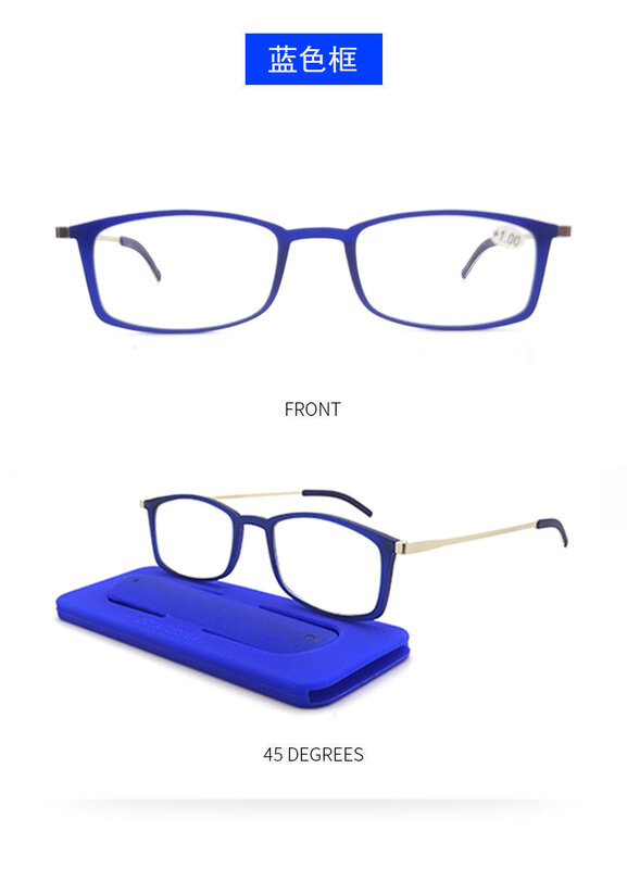 Supporto per telefono slicon di alta qualità utra sottile super leggero pieghevole portabe donna uomo occhiali da lettura presbiti da 1.0 a 4.0