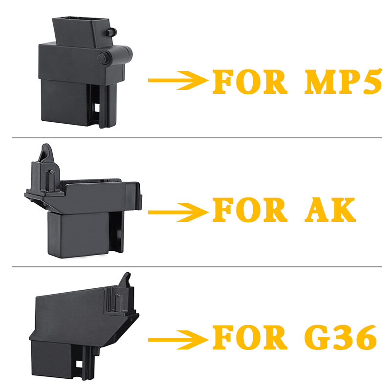 Equipamento militar tático m4 adaptar ak g36 mp5 revista bb carregador de velocidade conversor para a caça airsoft paintball acessórios