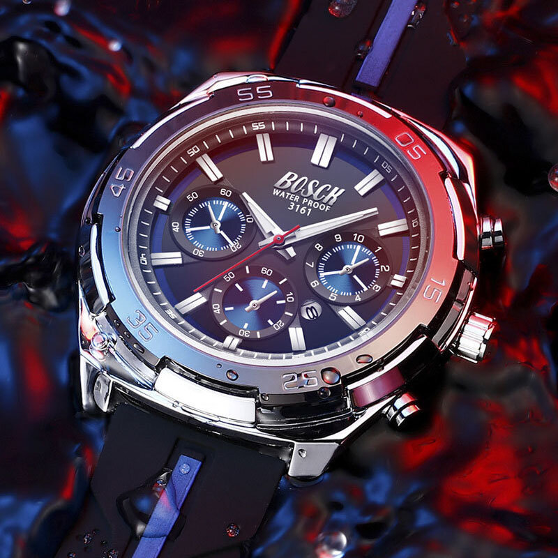 High quality Relogio Masculino Wrist Watches Men 2022 Top Brand Luxury Golden Chronograph Men Watches Gold Big Male Wristwatch